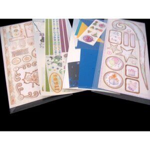 Creative Memories Celebration Combo, 1960's stickers, 2 shts Chalet Gr Lgth NEW